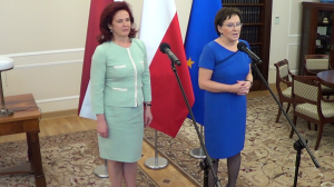 Szefowe Sejmu i Saeimy o rozwoju stosunków polsko-łotewskich fot.ŚWIECZAK