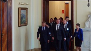Prezydent Słowacji Andrej Kiska u premiera Donalda Tuska fot.ŚWIECZAK 