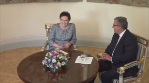 spotkanie prezydenta z kandydatką na premiera Ewą Kopacz  fot.ŚWIECZAK 