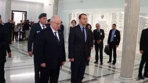 Prezydent Izraela gościem marszałka Sejmu Radosława Sikorskiego fot.ŚWIECZAK