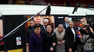 Premier Ewa Kopacz i Prezydent Warszawy Hanna Gronkiewicz-Waltz przejechały II linią metra  fot. ŚWIECZAK 