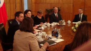 Spotkanie premier RP Ewy Kopacz z premier Norwegii Erną Solberg fot ŚWIECZAK