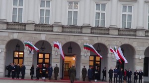 Prezydent Bułgarii Rosen Plewnelijew w Warszawie  fot. ŚWIECZAK 
