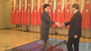 prezes Rady Ministrów Ewa Kopacz spotkała się z premierem Turcji Ahmetem Davutoğlu fot. ŚWIECZAK