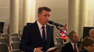 Krzysztof Wołoszyn‏ Wójt Gminy Żukowice  Konferencja konsultacyjna projektu Programu Budowy Dróg Krajowych na lata 2014-2023 fot. ŚWIECZAK 