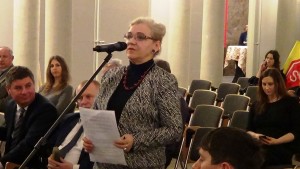 Danuta Wesołowska-Wujaszek  Wicedyrektor Departamentu Infrastruktury i Komunikacji Konferencja konsultacyjna projektu Programu Budowy Dróg Krajowych na lata 2014-2023 fot. ŚWIECZAK 