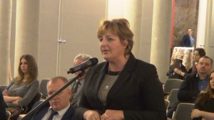 Marta Sosnowska  Wicestarosta Powiatu Sokołowskiego‏ Konferencja konsultacyjna projektu Programu Budowy Dróg Krajowych na lata 2014-2023 fot. ŚWIECZAK 