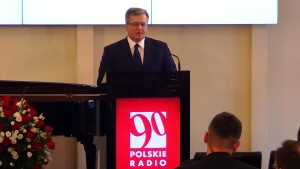 Bronisław Komorowski  Prezydent Rzeczypospolitej Polskiej  90-lecie Polskiego Radia fot.ŚWIECZAK 