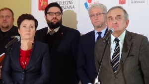 Briefing prasowy ws. skutków pożaru mostu Łazienkowskiego. fot. ŚWIECZAK 