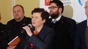 Briefing prasowy ws. skutków pożaru mostu Łazienkowskiego. fot. ŚWIECZAK 