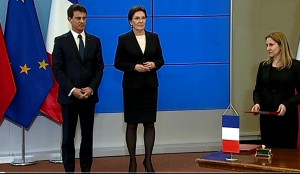 Premier Francji Manuel Valls z wizytą w Polsce fot. ŚWIECZAK