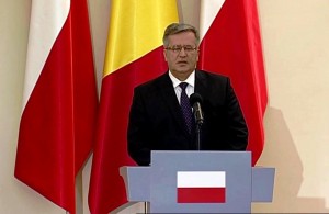Konferencja prasowa prezydentów Polski i Rumunii fot.ŚWIECZAK