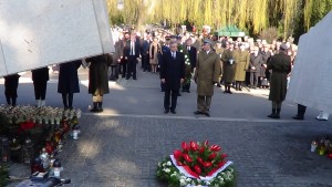 Uroczystości w 5 rocznicę Katastrofy Smoleńskiej na Cmentarzu Wojskowym na Powązkach fot.ŚWIECZAK 