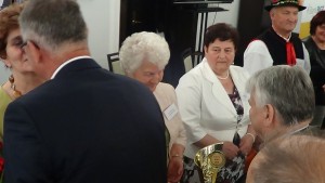 Józefa Klamrzyńska z Czech Bogdan Borusewicz Finał konkursu „Sołtys Roku 2014" fot. ŚWIECZAK