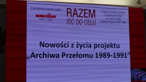 V seminarium w ramach projektu „Archiwa Przełomu 1989 – 1991” w Senacie fot. ŚWIECZAK
