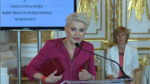 Anna Chodakowska Uroczysta sesja Rady Miasta Warszawy na Zamku Królewskim