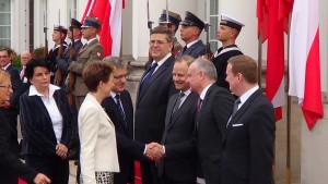Spotkanie Prezydenta RP Bronisława Komorowskiego z Prezydent Simonettą Sommarugą fot. ŚWIECZAK