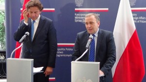 Konferencja prasowa ministrów spraw zagranicznych Polski i Holandii fot. ŚWIECZAK