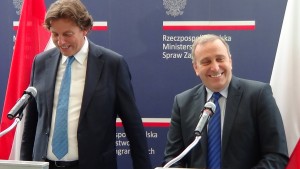 Konferencja prasowa ministrów spraw zagranicznych Polski i Holandii fot. ŚWIECZAK