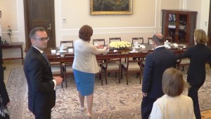 Marszałek Małgorzata Kidawa-Błońska spotkała się z szefem Izby Deputowanych Meksyku Julio Césarem Moreno Riverą fot.ŚWIECZAK 