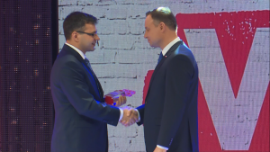 Andrzej Duda Człowiekiem Wolności 2015 Tygodnika „wSieci” fot. ŚWIECZAK