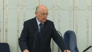 Senator Marek Borowski Senat przyjął ustawę o prokuraturze fot. ŚWIECZAK