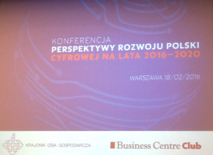 Perspektywy rozwoju Polski Cyfrowej na lata 2016–2020 fot. ŚWIECZAK 