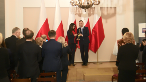 Prezydent RP Andrzej Duda laureatem nagrody Ruchu Społecznego im. Prezydenta RP Lecha Kaczyńskiego fot. ŚWIECZAK