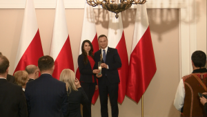 Prezydent RP Andrzej Duda laureatem nagrody Ruchu Społecznego im. Prezydenta RP Lecha Kaczyńskiego fot. ŚWIECZAK