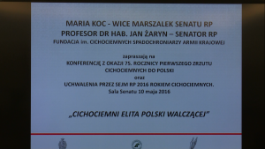 Konferencja z okazji 75. rocznicy pierwszego zrzutu cichociemnych do Polski fot. ŚWIECZAK