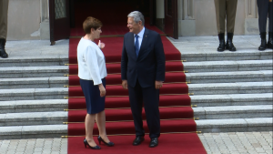 Spotkanie premier Beaty Szydło z prezydentem Niemiec Joachimem Gauckiem fot. ŚWIECZAK