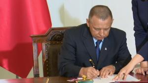 Ceremonia podpisania dokumentów z udziałem prezydentów Polski i Chin fot. ŚWIECZAK