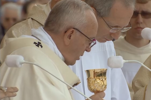 Papież Franciszek odprawił Mszę Świętą na Jasnej Górze z okazji 1050-lecia Chrztu Polski fot. ŚWIECZAK