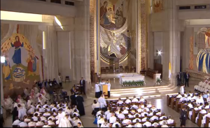 Franciszek odprawił mszę dla kapłanów w Sanktuarium św. Jana Pawła II fot. ŚWIECZAK