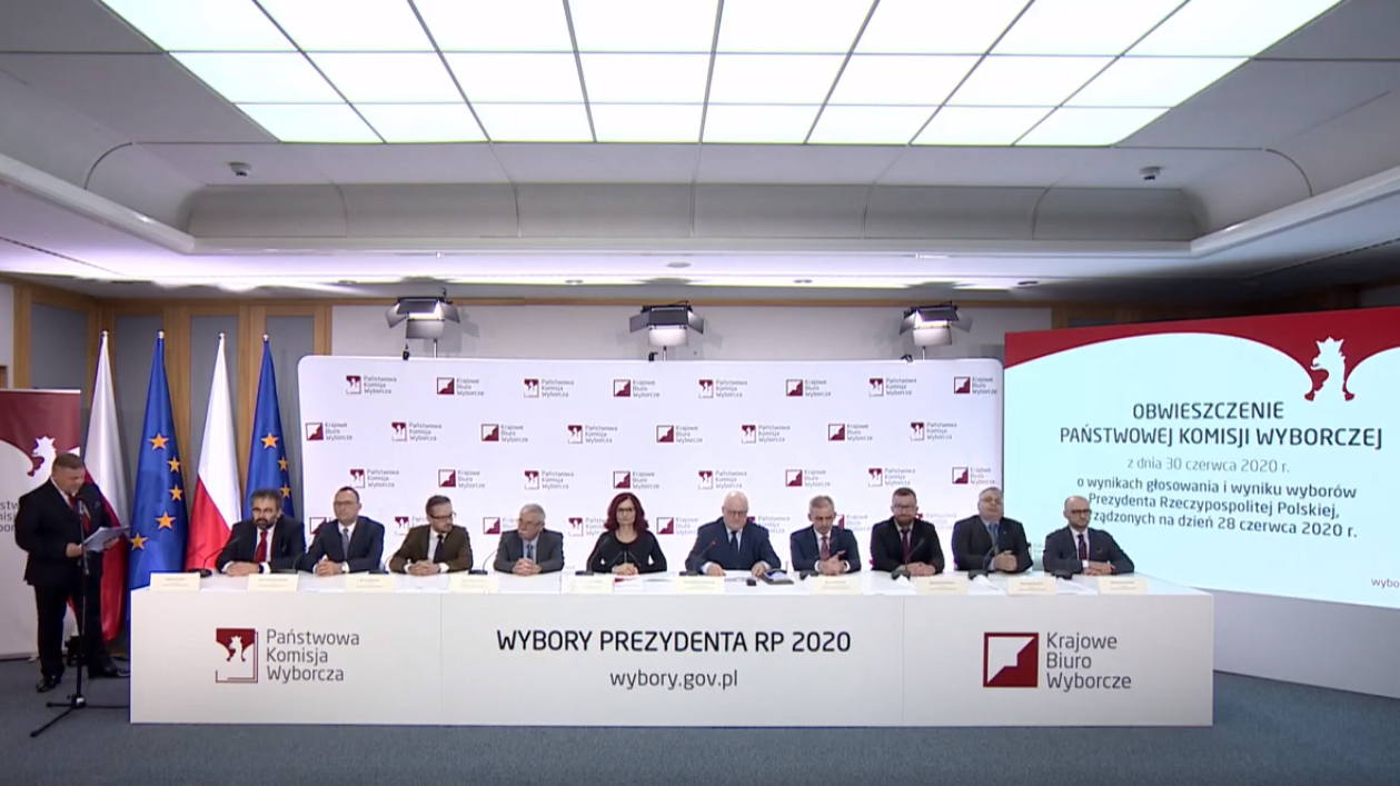 PKW podała oficjalne wyniki wyborów prezydenckich 2020 INTERWIZJA